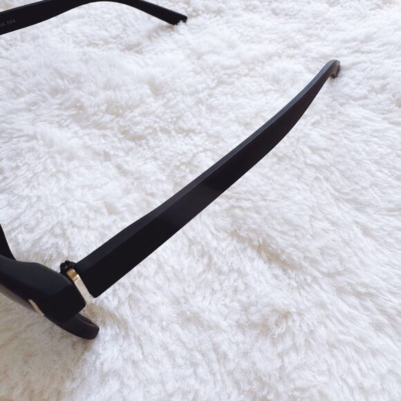 Ora Black Angular Frame Sunglasses - Picture 5 of 11